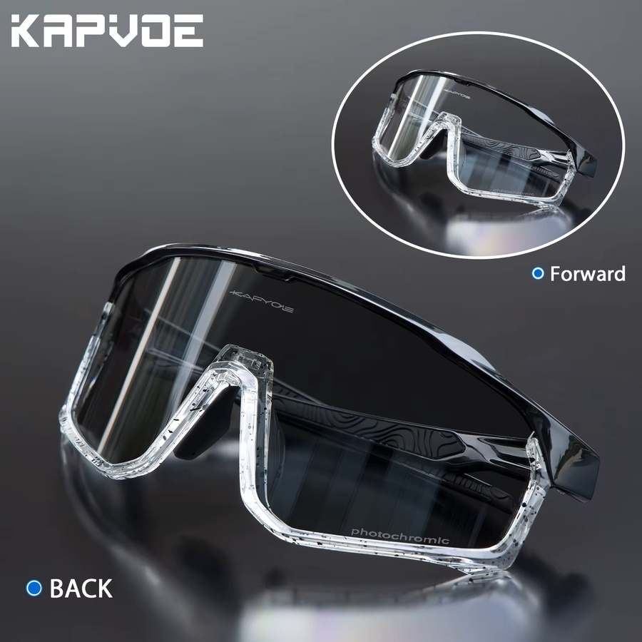 Kapvoe Sportsonnenbrille, Vollrand, Photochrome - Bild 4
