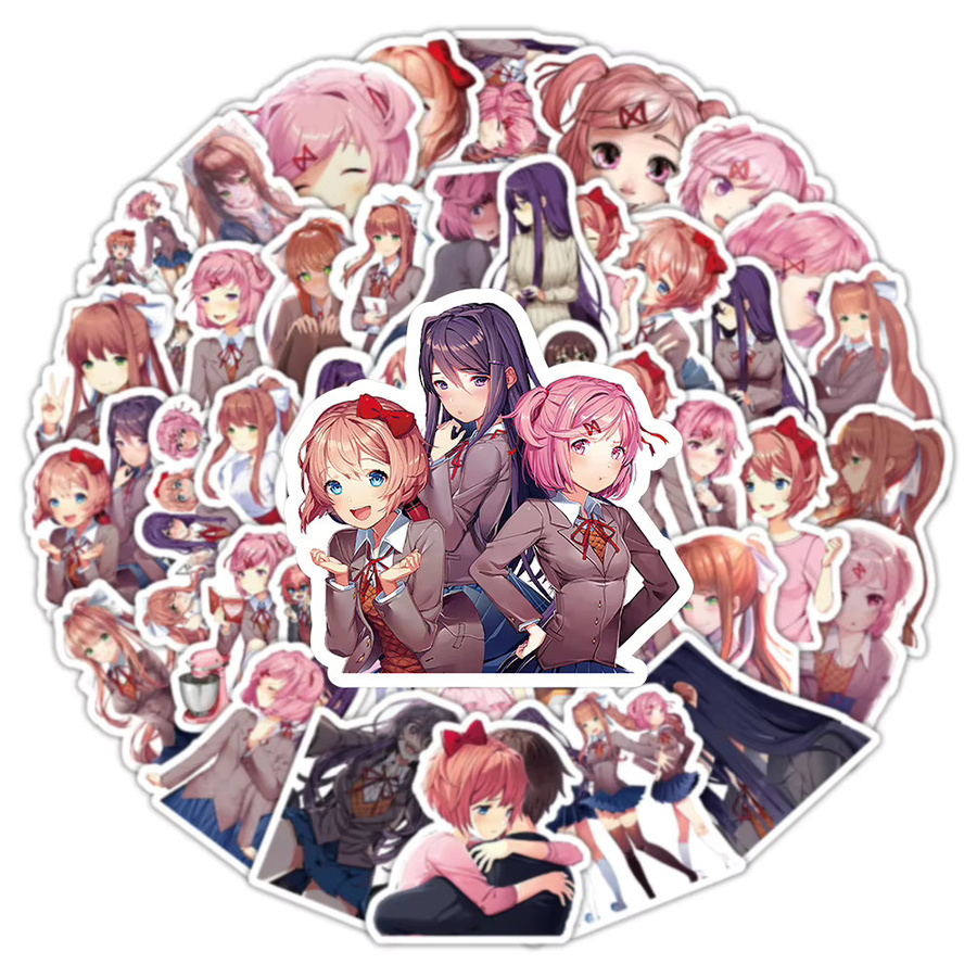 Bandai Doki Doki Literature Club, 53-teiliges Spielset, Bunt / Mehrfarbig - Bild 2