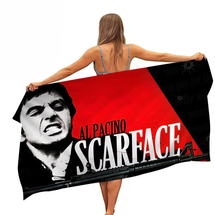 Potdemiel Scarface Badetuch aus Mikrofaser für Kinder, weich und wasserabsorbierend, mehrfarbig - Bild 7