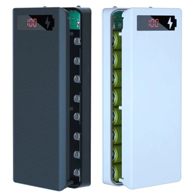 DIY Power Bank Gehäuse für 8x 18650 Batterien mit USB-C Schnittstelle in Weiß - Bild 4