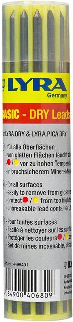 Lyra Ersatz Basic Minenset für Baumarker 12-teilig in Graphite, Rot und Gelb mit 2B Mine - Bild 1