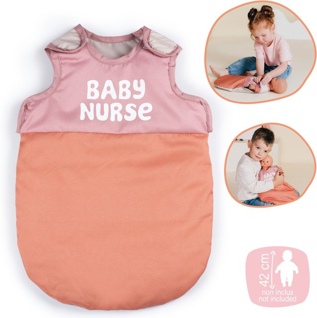 Smoby Baby Nurse Puppen-Schlafsack rosa ab 1,5 Jahren - Bild 1