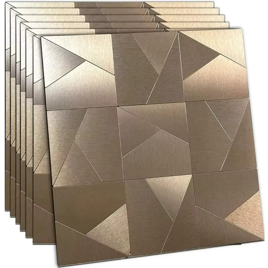 Mosecor 3D Mosaik Wandfliesen selbstklebend, feuerfeste und wasserdichte Wandpaneele für Küche und Bad, B/H: 30 x 30 cm - Bild 1