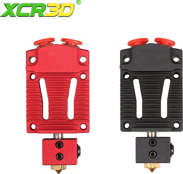 xcr3d 2in1-s1 Hotend J-Kopf 2 in 1 Out Switch Bowden Extruder für FDM 3D-Drucker in Schwarz mit 1,75mm Filament-Unterstützung und Lüfter (12V/24V) - Bild 1