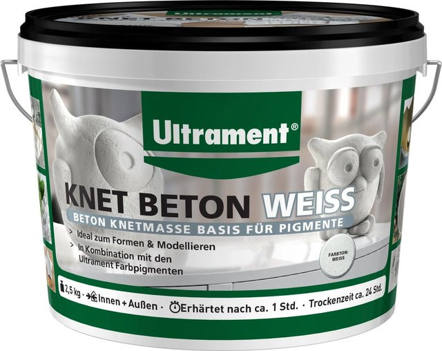 Ultrament Knet Beton Weiß 2,5 kg - Bild 1