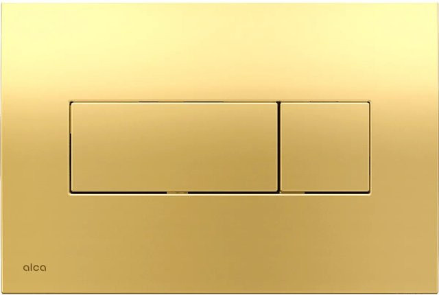 Alcadrain Betätigungsplatte M375 Dual Flush in Gold-Glanz mit B/H/T: 17,5 x 6,0 x 4,0 cm - Bild 1