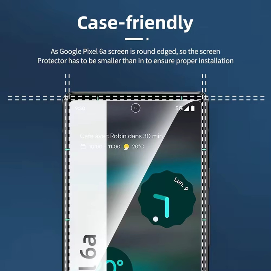 Set aus 1 oder 3 HD-Displayschutzfolien aus Panzerglas für Google Pixel 10 Pro XL, 10 Pro, 9 Pro XL, 9A, 8A, 7 Pro und 7A in Transparent - Bild 3
