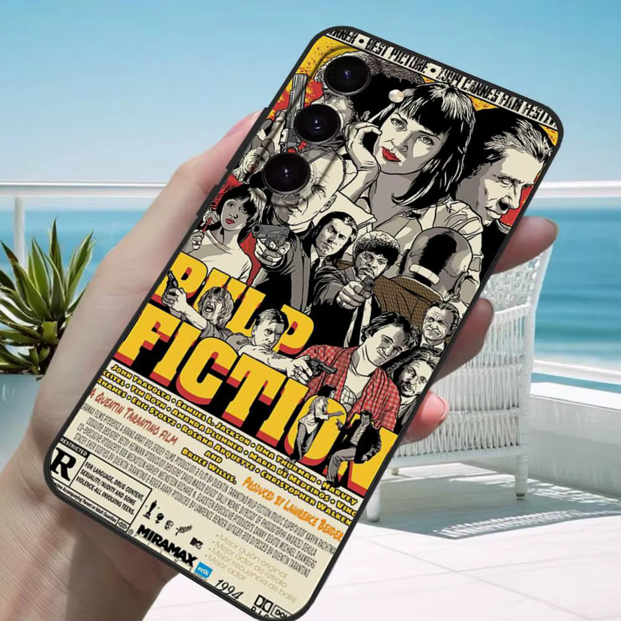 Pulp Fiction Handyhülle Soft Cover für Samsung Galaxy S21 S22 S23 S24 S25 S26 Ultra FE Plus 5G A52S in Multicolour - Bild 2