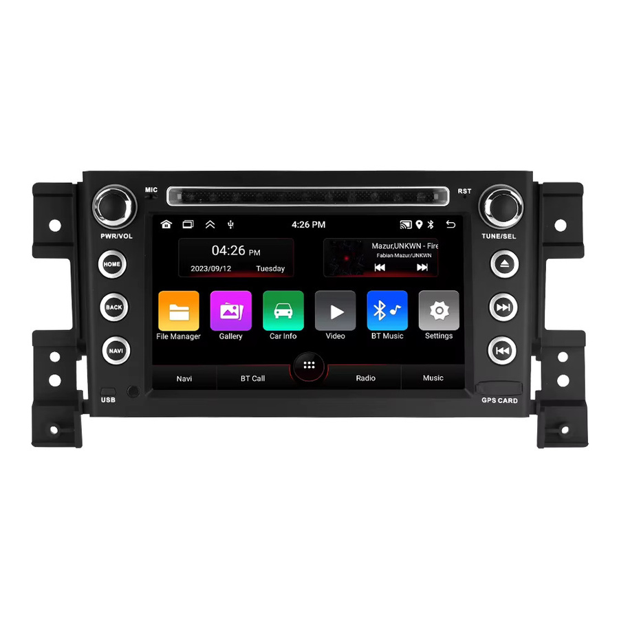 MEKEDE 2DIN Android Autoradio für Suzuki Grand Vitara 3 (2005-2015) mit GPS, WiFi, Bluetooth und Wireless Carplay in Schwarz - Bild 2