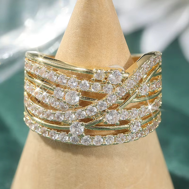 YoYo Ring, vergoldet, Zirkonia, Damen - Bild 2