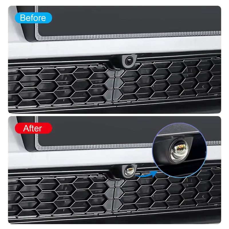 2er-Set Transparenter Kamera-Schutz aus PC für Tesla Cybertruck, Model Y Juniper und Model S - Bild 2