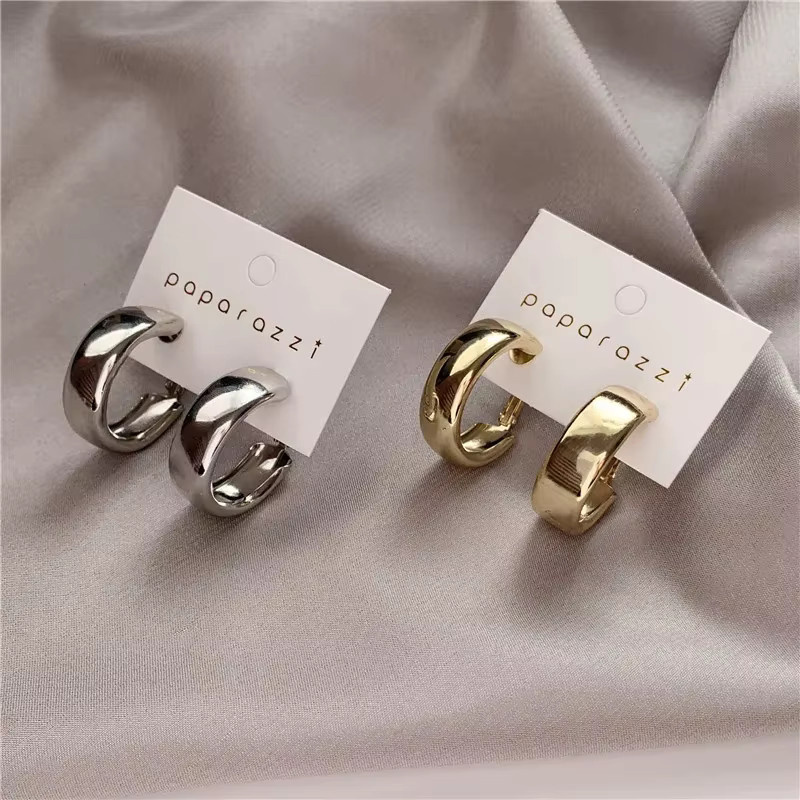 Yerik Creolen, Metall, Gold, Damen - Bild 3