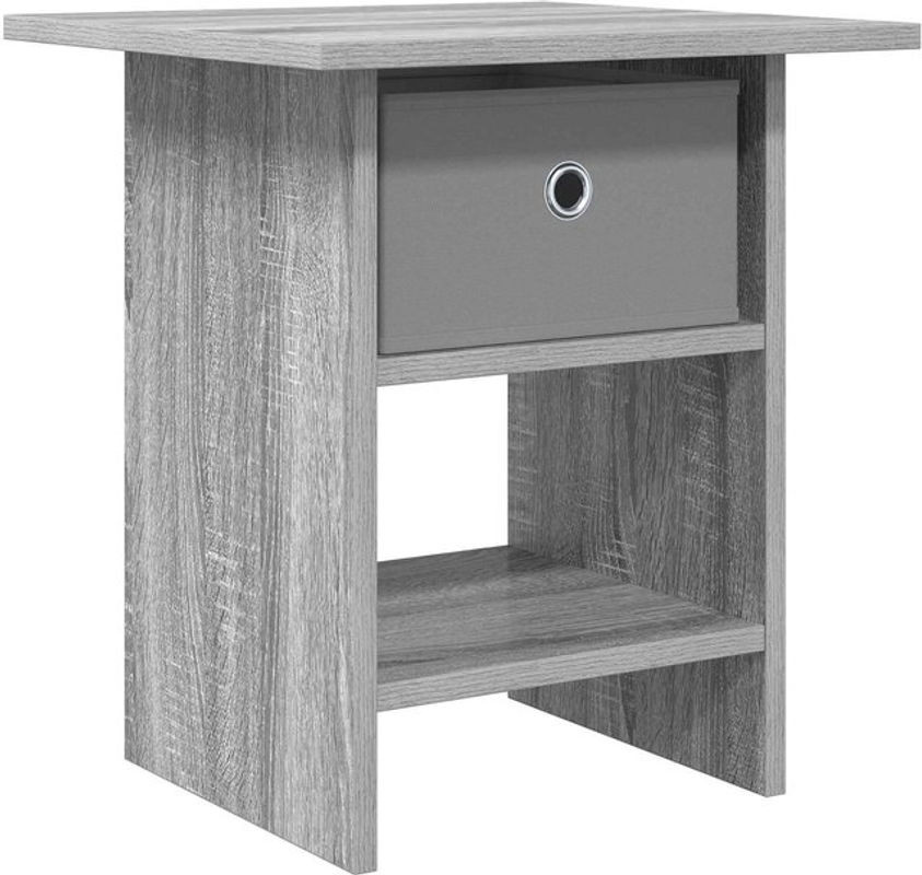 Modernes Nachttisch vidaXL in Grau aus Holzwerkstoff, B/T/H: 41 x 40 x 45 cm - Bild 1