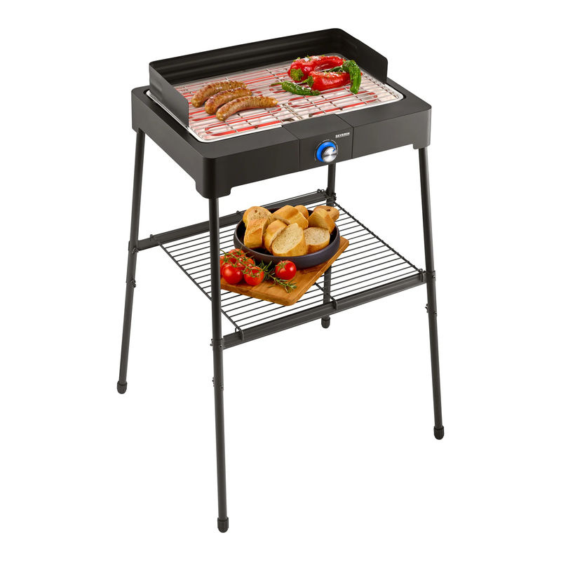 Severin Elektrogrill PG 8566 Tischgrill Schwarz B: 44,5 cm, T: 26 cm - Bild 8