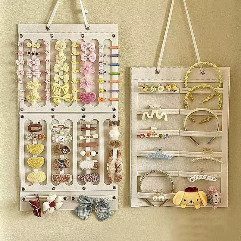 Hängender Haarklammer-Organizer aus Filz für Haarschmuck und Sonnenbrillen - Bild 1