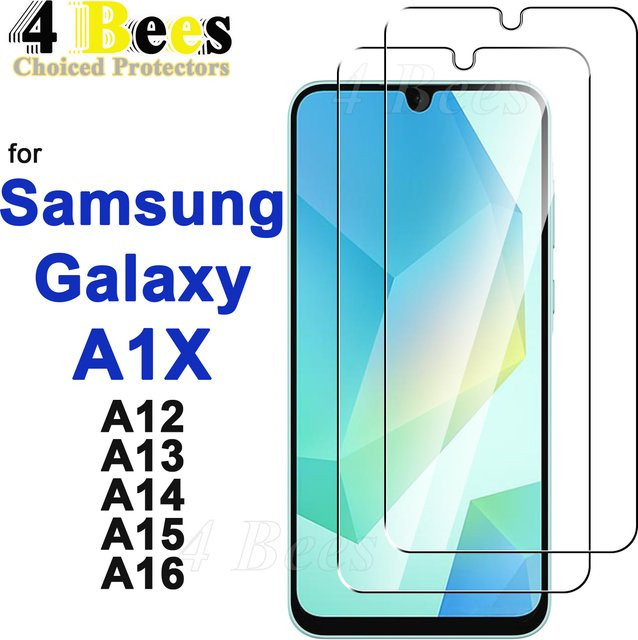 Displayschutzfolie aus gehärtetem Glas für Samsung Galaxy A16 A15 A14 A13 A12 4G 5G, transparent, kristallklar und kratzfest - Bild 1