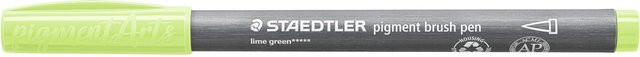 Staedtler Pigment Brush Pen in Limonengrün - Bild 1