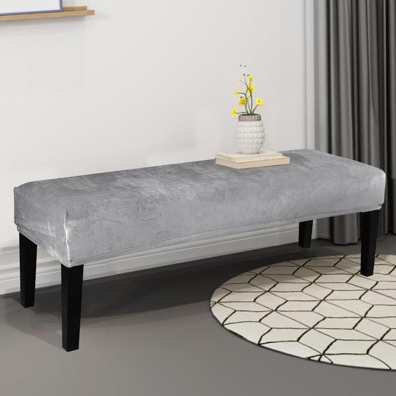 LEVIVEI Samtstoff-Bankbezug mit floralem Design, elastischer Sitzbezug für Esszimmer oder Wohnzimmer - Bild 1