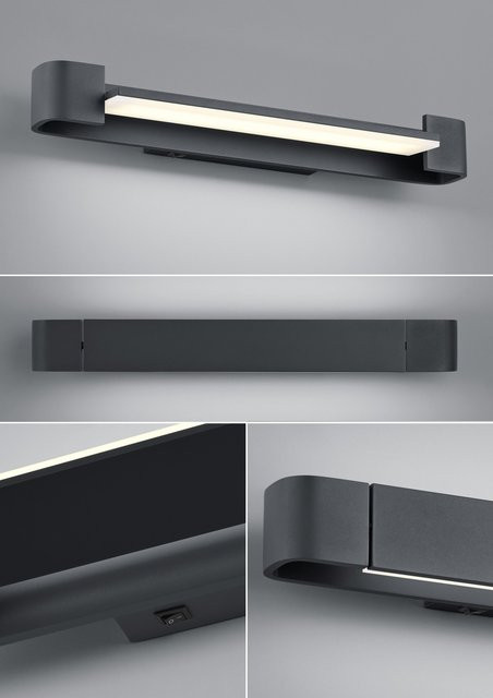 Wandleuchte BOX in Schwarz aus Metall mit warmweißem Licht - Bild 1