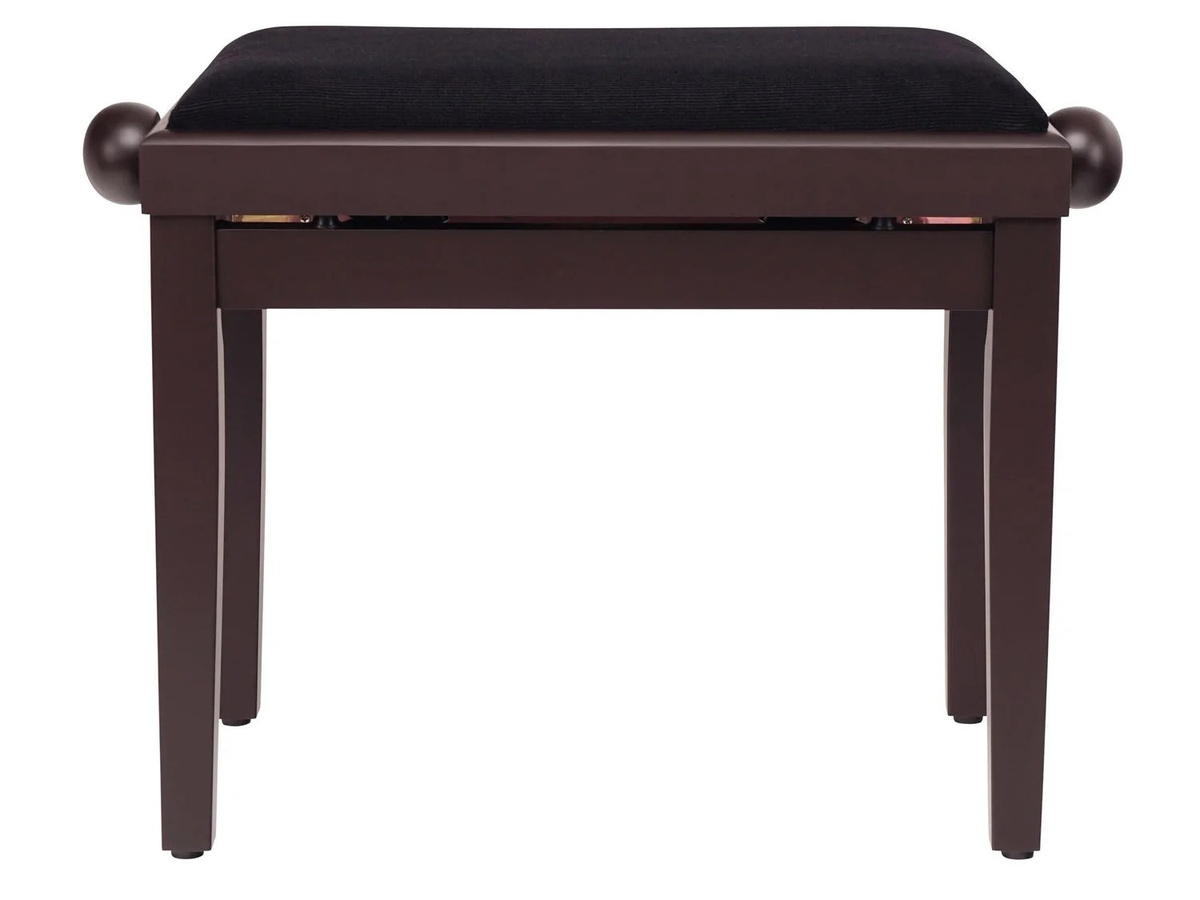 CLASSIC CANTABILE Pianobank in Rosenholz matt mit braunem Velours-Bezug, B/T/H: 47 x 32 x 56 cm - Bild 3