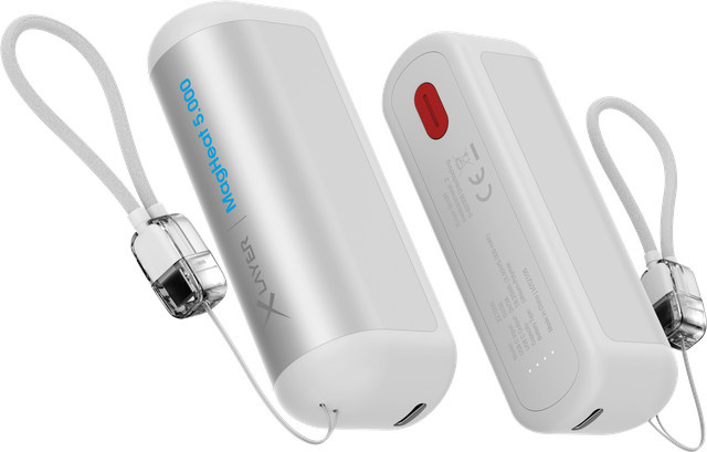 XLayer Powerbank Plus und Handwärmer Duo Set mit 2x 5000mAh und USB-C, Weiß - Bild 1