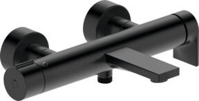 Duravit Wannen-Einhebelmischer Tulum AP für die Wandmontage mit Umstellventil in Schwarz Matt - Bild 1