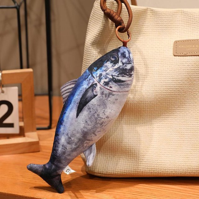 Yiran toy Fisch-Plüschtier, Mini-Hängefisch-Puppe, Schlüsselanhänger, 20cm - Bild 1