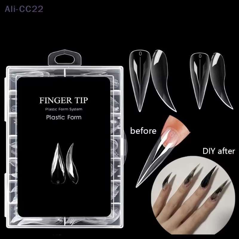 JETTING Stiletto-Nagelspitzen, klar, weich, 120/140 Stück - Bild 4