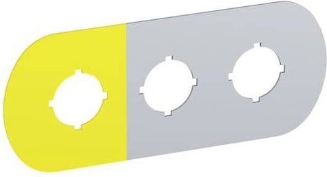 ABB MA6-1007 Beschriftungsschild Gelb B: 10,6 cm, H: 0,1 cm - Bild 1