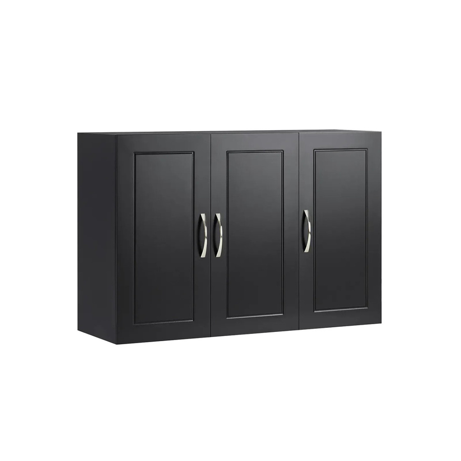 SoBuy Hängeschrank Badezimmerschrank mit verstellbarem Regal in Schwarz, B/H/T: 90 x 60 x 30 cm - Bild 2