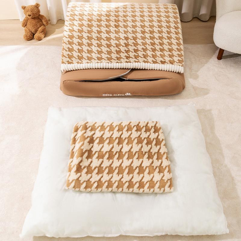 Warmes Hundehäuschen von Household supplies MH in Plaid-Optik, abnehmbarer und waschbarer Bezug, B/T/H: 55 x 43 x 30 cm - Bild 2