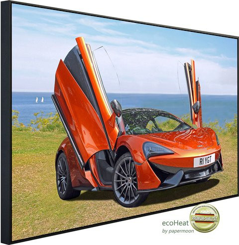 papermoon Infrarotheizung EcoHeat Supersportwagen mit Matt-Effekt in Bunt, App-Steuerung und Überhitzungsschutz - Bild 1