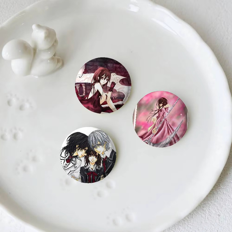 Brosche Vampire Knight Anime, Runde Abzeichen, Cosplay Pins - Bild 2