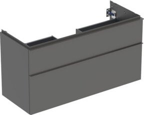 Geberit Waschtischunterschrank iCon in Grau mit 2 Schubladen, wandhängend, B/H/T: 118,4 x 61,5 x 47,6 cm - Bild 1