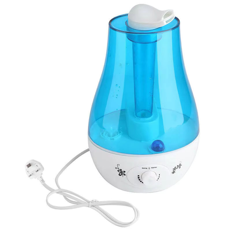 THANKSHARE Ultraschall-Luftbefeuchter mit Doppel-Sprühfunktion und 7-Farben LED, Aroma Diffusor für ätherische Öle, 3000 ml, Schwarz/Blau - Bild 6