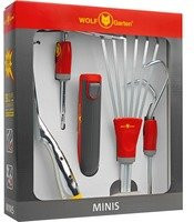 WOLF-Garten Multi-Star Mini-Set P262 Gartenwerkzeug-Set, 5-teilig, rot/grau - Bild 1