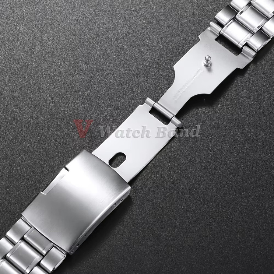 Uhrenarmband Edelstahl, Silber, Unisex, 18/20/22 mm - Bild 4