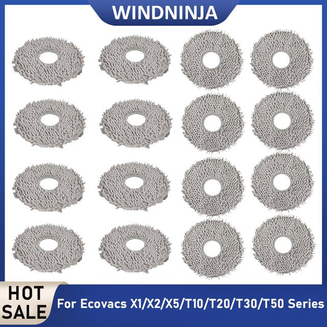Ecovacs Deebot Ersatz Wischtuch Wischpad für X1 Omni X2 Omni T30 Pro T30s T10 T20 T50 Combo Roboterstaubsauger - Bild 1