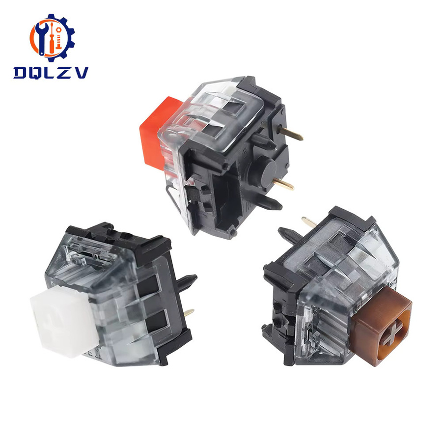 Kailh Box V2 Switches für mechanische Tastaturen, 5-Pin RGB kompatibel, erhältlich in Weiß, Rot und Braun - Bild 2