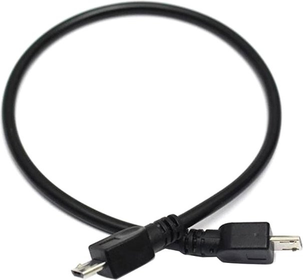 POFAN Micro-USB OTG-Adapter 5-poliger Konverter als Datenverlängerungskabel für Tastaturen, HDD und Telefon in Schwarz - Bild 1