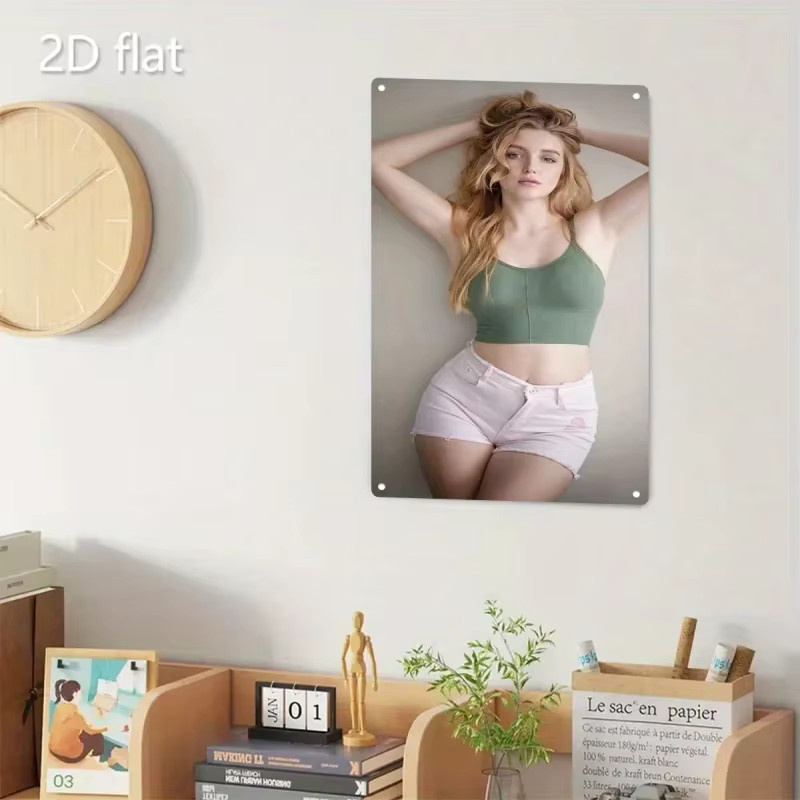 Retro-Metallschild CIFBUY Wanddekoration im rechteckigen Design, mehrfarbig - Bild 3