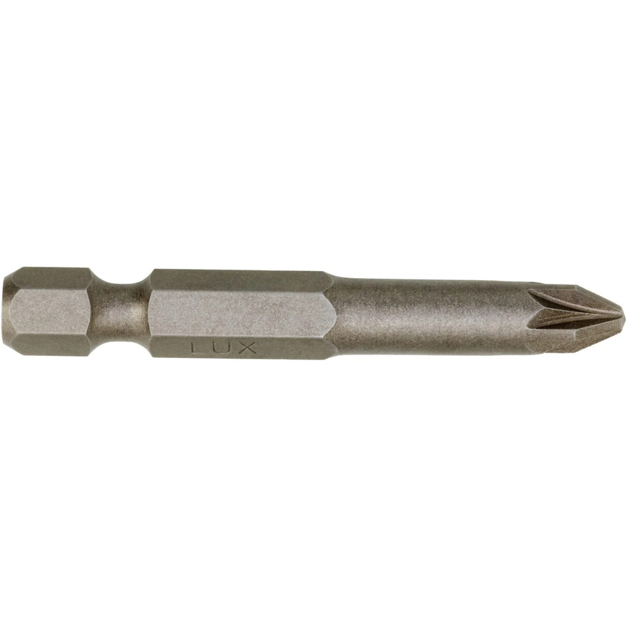 LUX-TOOLS Kreuzschlitz Bit PZ2 in Silber, Länge: 50 mm - Bild 2