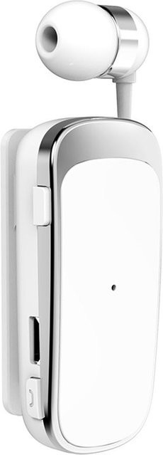 Andoer K52 Wireless Business Bluetooth In-Ear Kopfhörer mit einziehbarem Mikrofon in Weiß - Bild 1