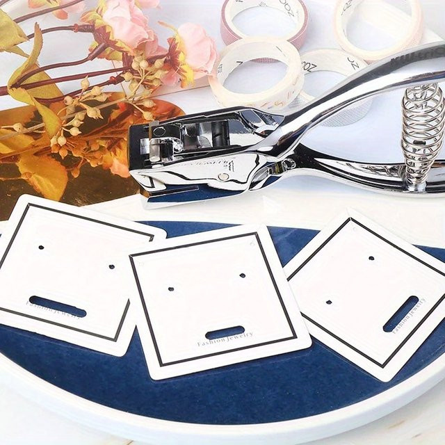Fromthenon Ausweis-Stanzgerät in Silber aus Metall für Scrapbooking und Bürobedarf - Bild 1