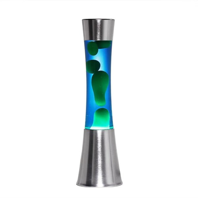 Easylight Lavalampe Sandro in Chrom mit blau-grünem Effekt und inklusive Leuchtmittel, Höhe: 39,5 cm - Bild 1
