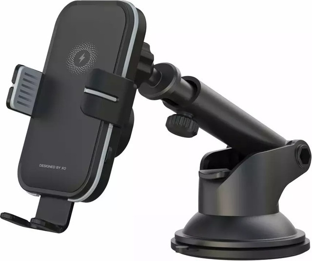 XO Design Kfz-Wireless-Ladegerät WX027 mit Saugnapf, 15W, Schwarz - Bild 1