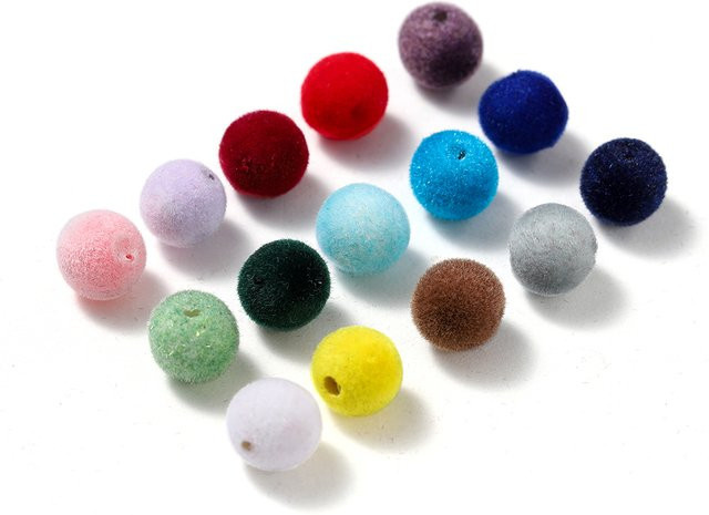St.kunkka Kugelperlen Acryl, bunt, 8/10 mm, Unisex - Bild 1