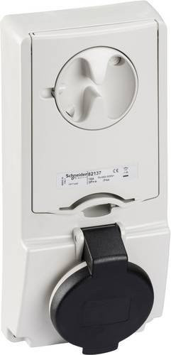 Schneider Electric CEE Anbaudose 16A 500V IP44 Weiß - Bild 1