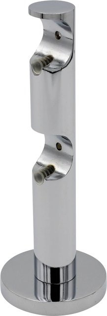 Mydeco Gardinenstangen-Halterung 2-läufig Function in Chrom Silber, Durchmesser: 2 cm - Bild 1