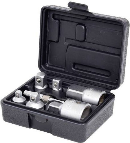 KS Tools Vergrößerungs- und Reduzieradapter-Satz 7-tlg. aus Chrome-Vanadium in Silber, 1/2 Zoll - Bild 1